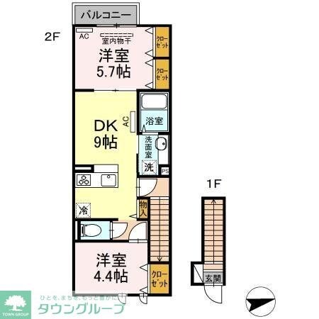 アンジュール等々力の物件間取画像