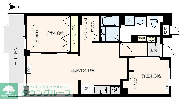 メゾンロアールの物件間取画像
