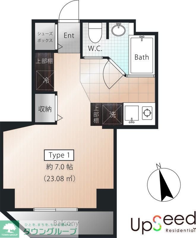 ミキビルタイプオーの物件間取画像