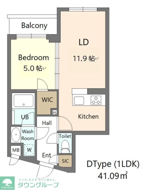 Alivis新江古田の物件間取画像