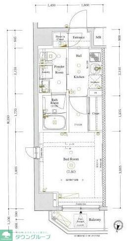 ＡＲＫＭＡＲＫ中野坂上IIの物件間取画像