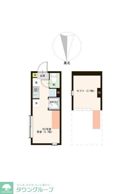 ハーモニーテラス都立家政の物件間取画像