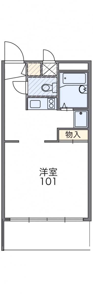 レオパレスシリウス戸田の物件間取画像