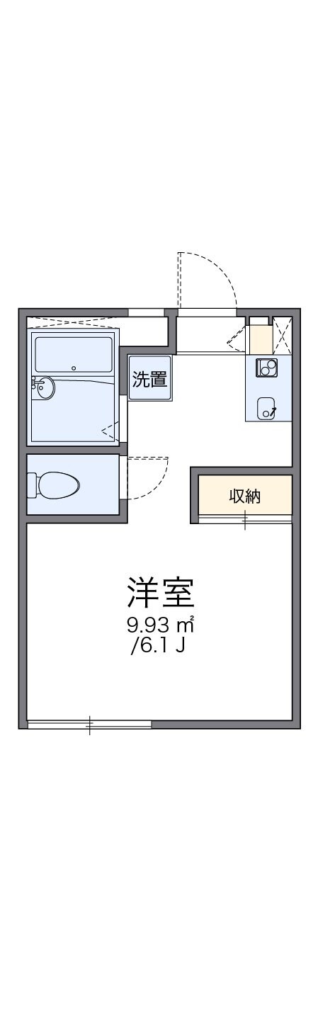 レオパレスフライトホフIIの物件間取画像