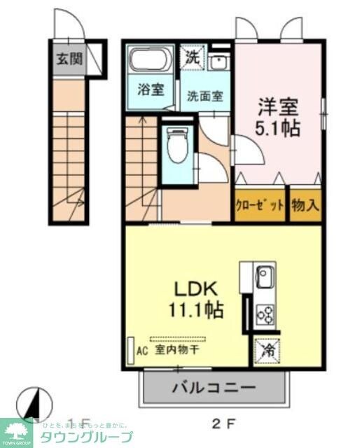 チェリーコートIIIの物件間取画像