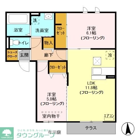 ラフレ仲道Ｈの物件内観写真