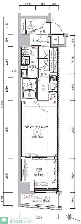 ベルシード板橋本町プレミアIIの物件間取画像