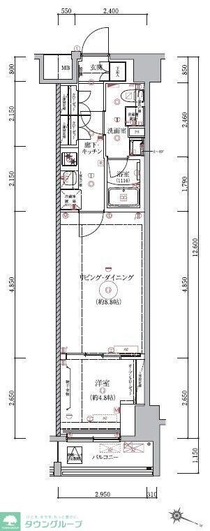 ベルシード板橋本町プレミアIIの物件間取画像