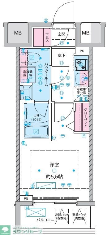 物件間取画像