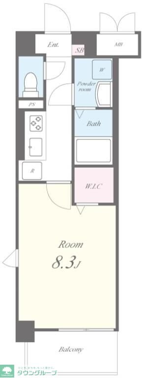 アビースタジオの物件間取画像