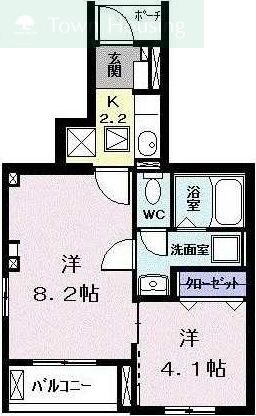 ア　レーズの物件間取画像