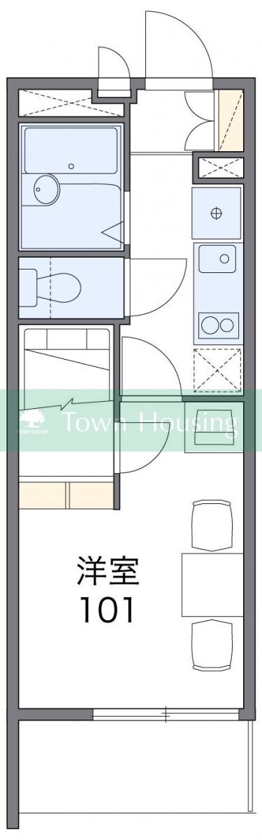 レオパレスグリーン　サカエの物件間取画像