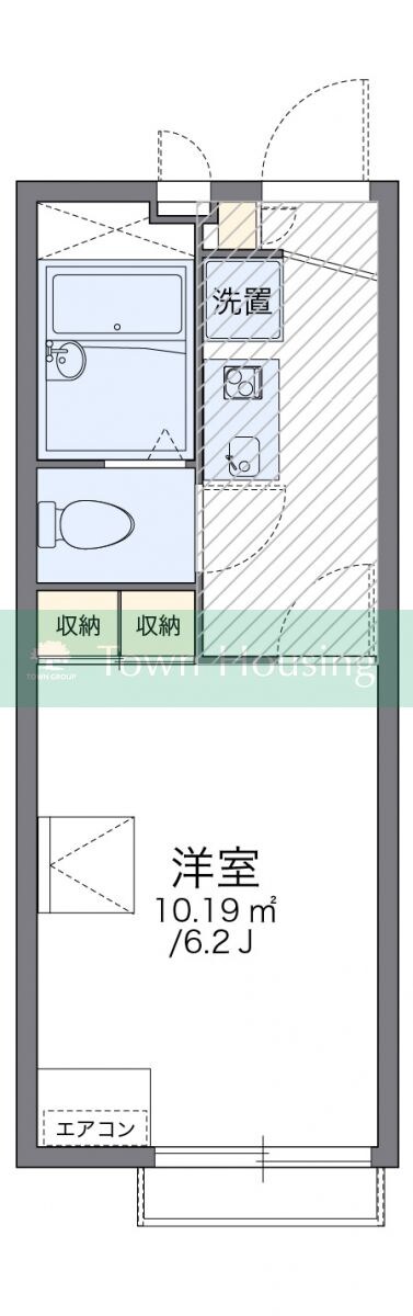 レオパレスアルカディアンの物件間取画像