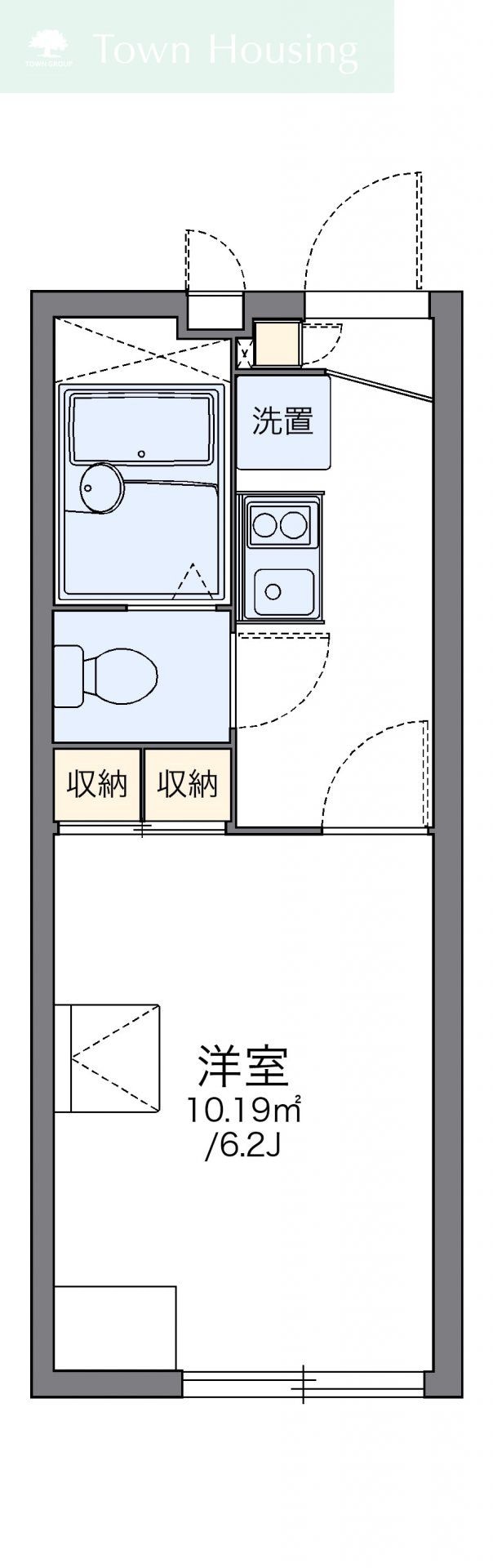 レオパレスＥＡＳＴ　ＬＥＡＦIIの物件間取画像