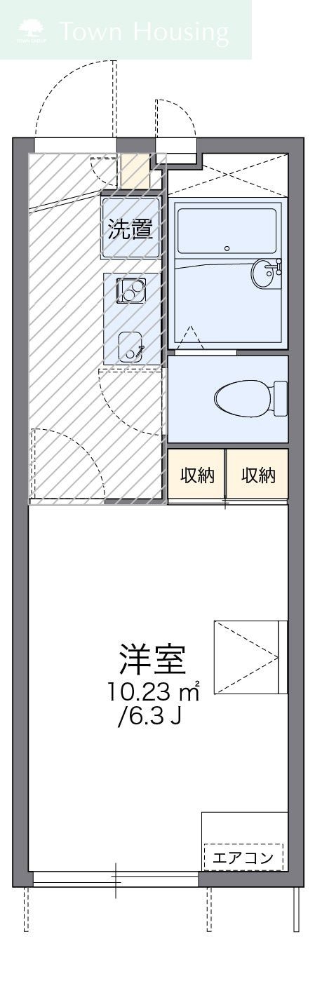 レオパレスシャトレーかおりIIIの物件間取画像