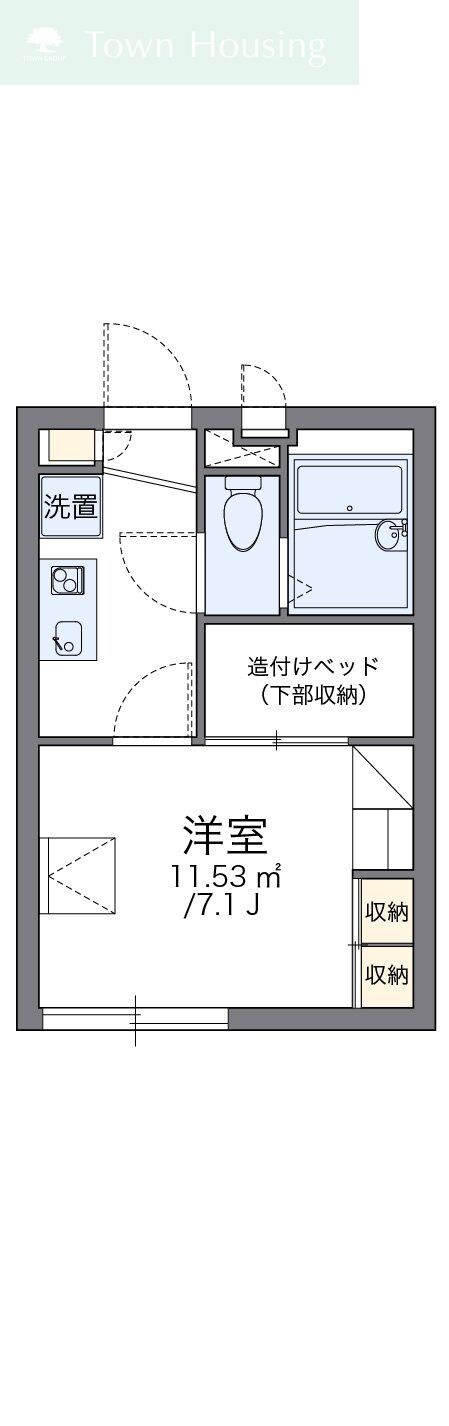 レオパレスリッチトレインの物件間取画像