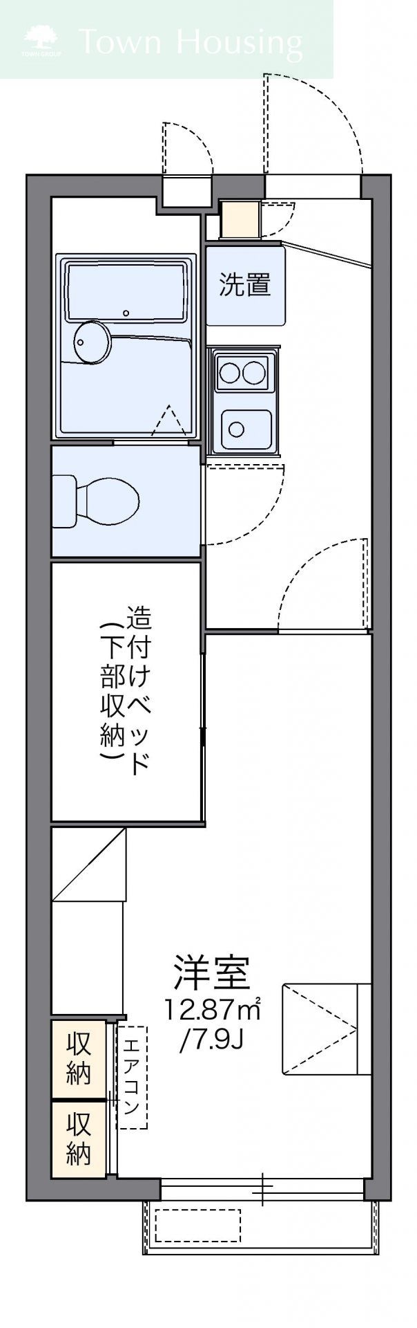 レオパレス梅花の物件間取画像