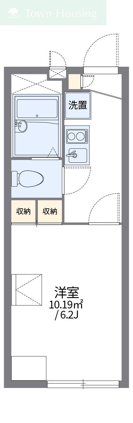 レオパレス本行徳の物件間取画像