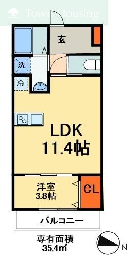 物件間取画像