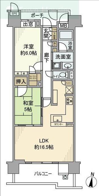 ウィザースレジデンス千葉中央の物件間取画像