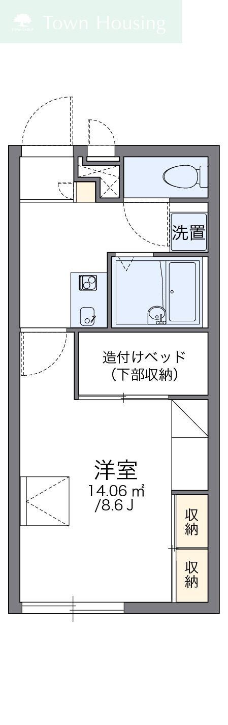 レオパレスアドミラブールIIの物件間取画像