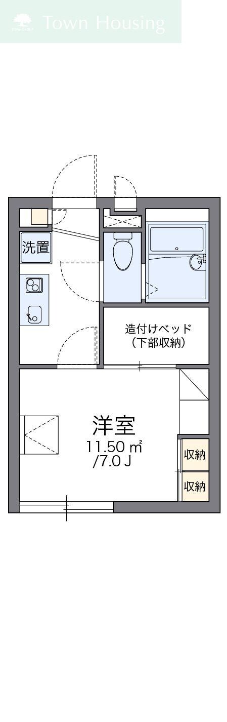 レオパレスクレールの物件間取画像