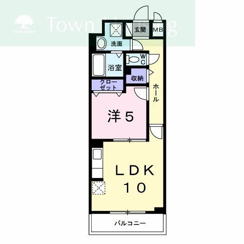 仮称；北栄３丁目マンションの物件間取画像