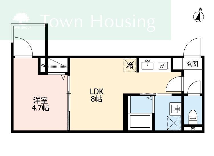 つばめハウス市川の物件間取画像