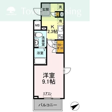 イーストサイドレジデンスの物件間取画像