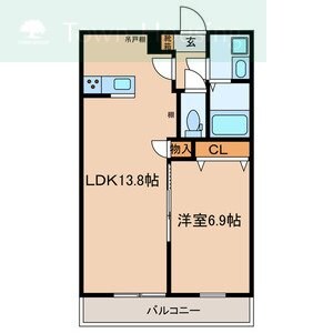 サンヒルズ湊町の物件間取画像