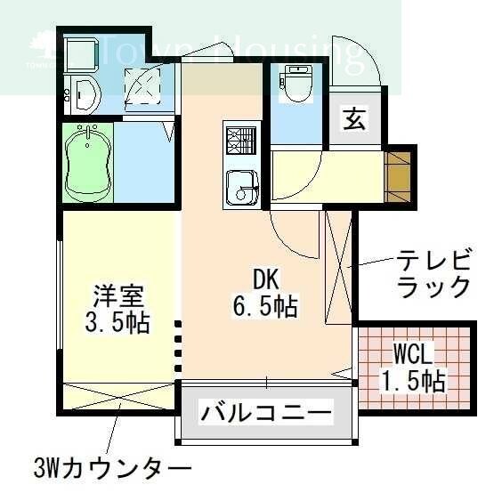 Maison calmeの物件間取画像