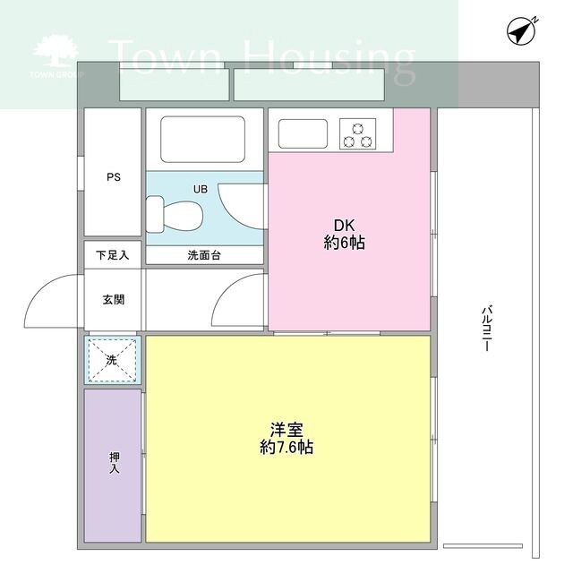 グリーン早稲田の物件間取画像