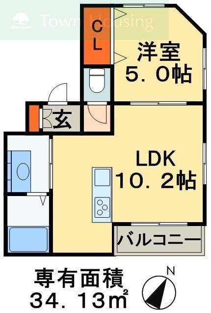 ラフィネ前原の物件間取画像