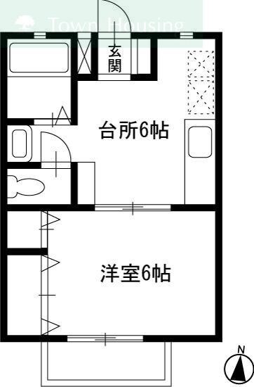 桜フラッツの物件間取画像