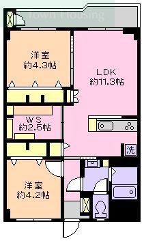 市川行徳住宅の物件間取画像