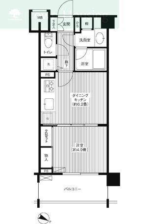 Ｔ・Ｏ　ＢＬＤＧ．１ｓｔ．の物件間取画像