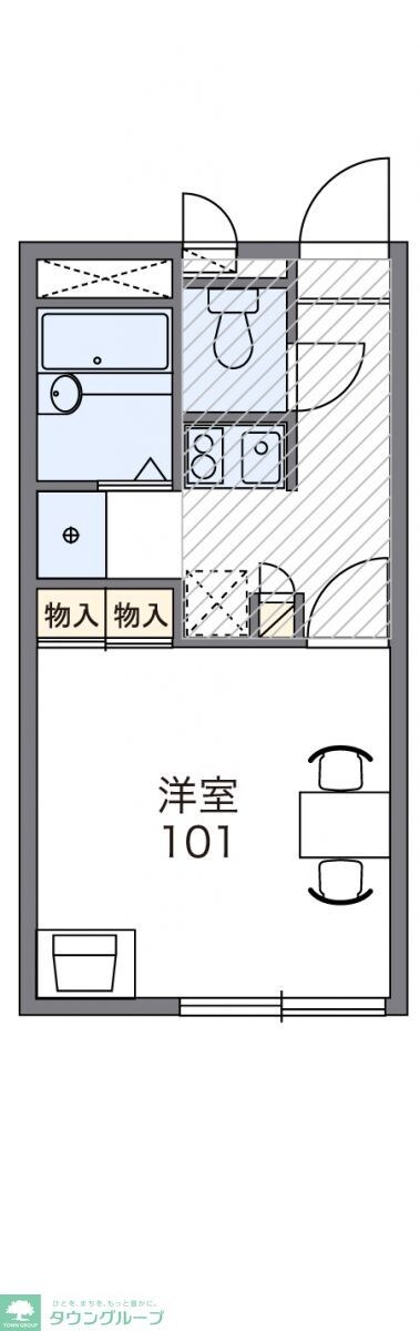 レオパレスエスペーロの物件間取画像