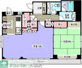 アンダルシア市川の物件間取画像