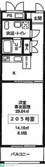 ダイワティアラ津田沼の物件間取画像