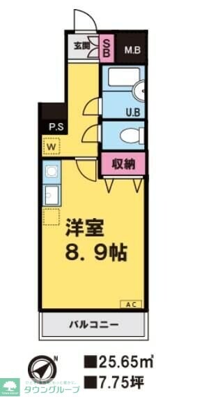 レーベンス八幡の物件間取画像