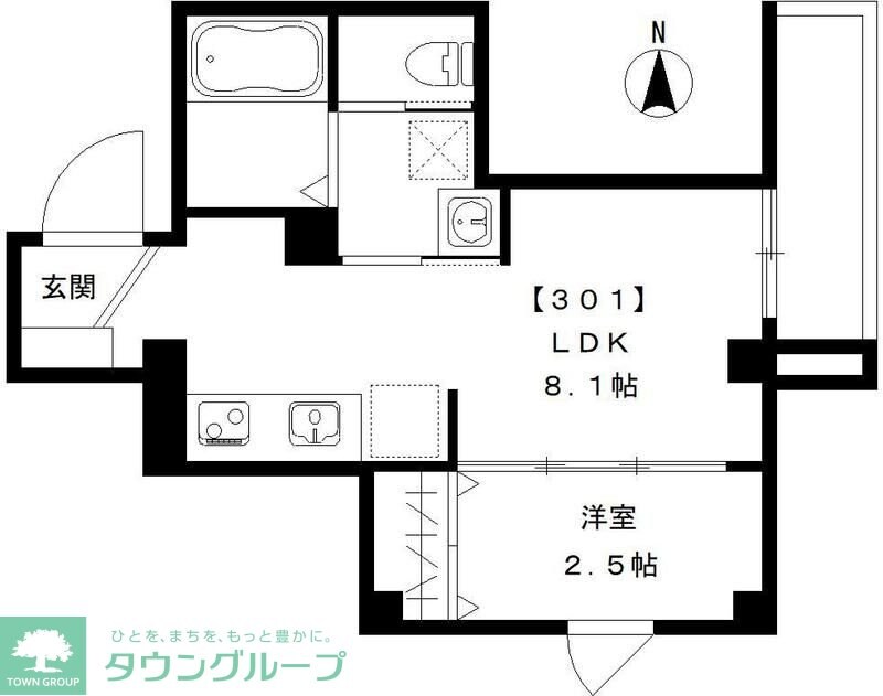 ガレ本八幡の物件間取画像