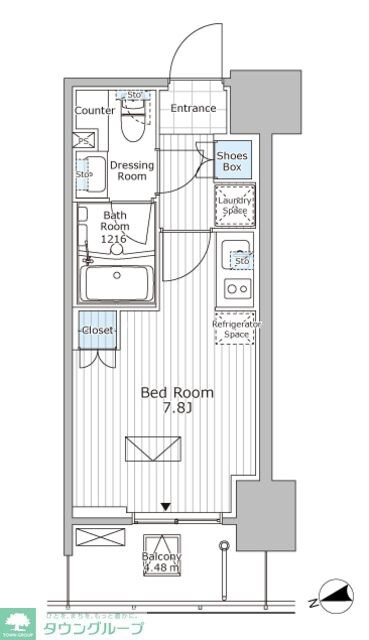 パークアクシス市川の物件間取画像