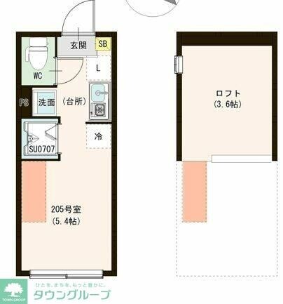 ル・ブラン小岩の物件間取画像