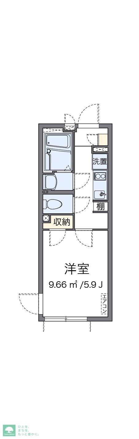 クレイノ笹塚南山の物件間取画像