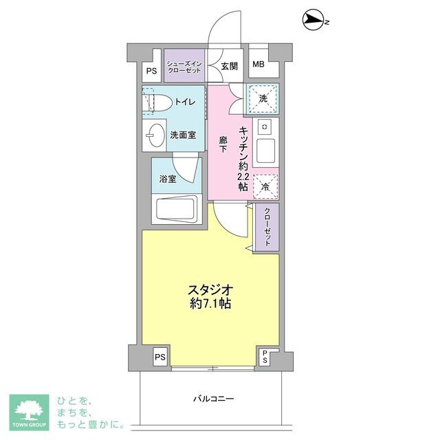 サンピエス桜新町の物件間取画像