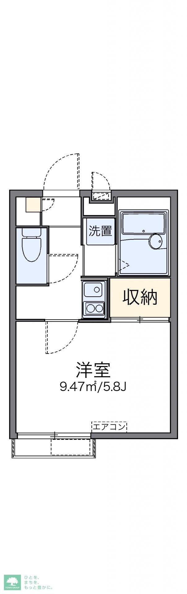 レオパレス羽根木の物件間取画像