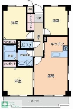 コスモリード学芸大学の物件間取画像