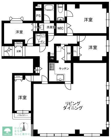 コスモリヴェール三軒茶屋の物件間取画像