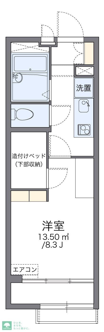 レオパレスＧＦ白鷺の物件間取画像