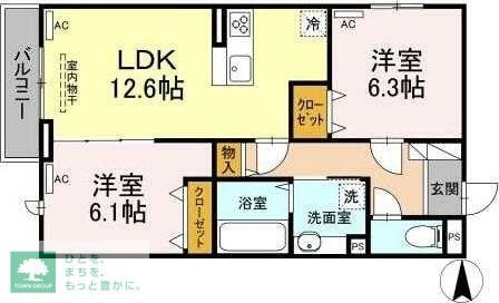 セレスティア南烏山の物件間取画像